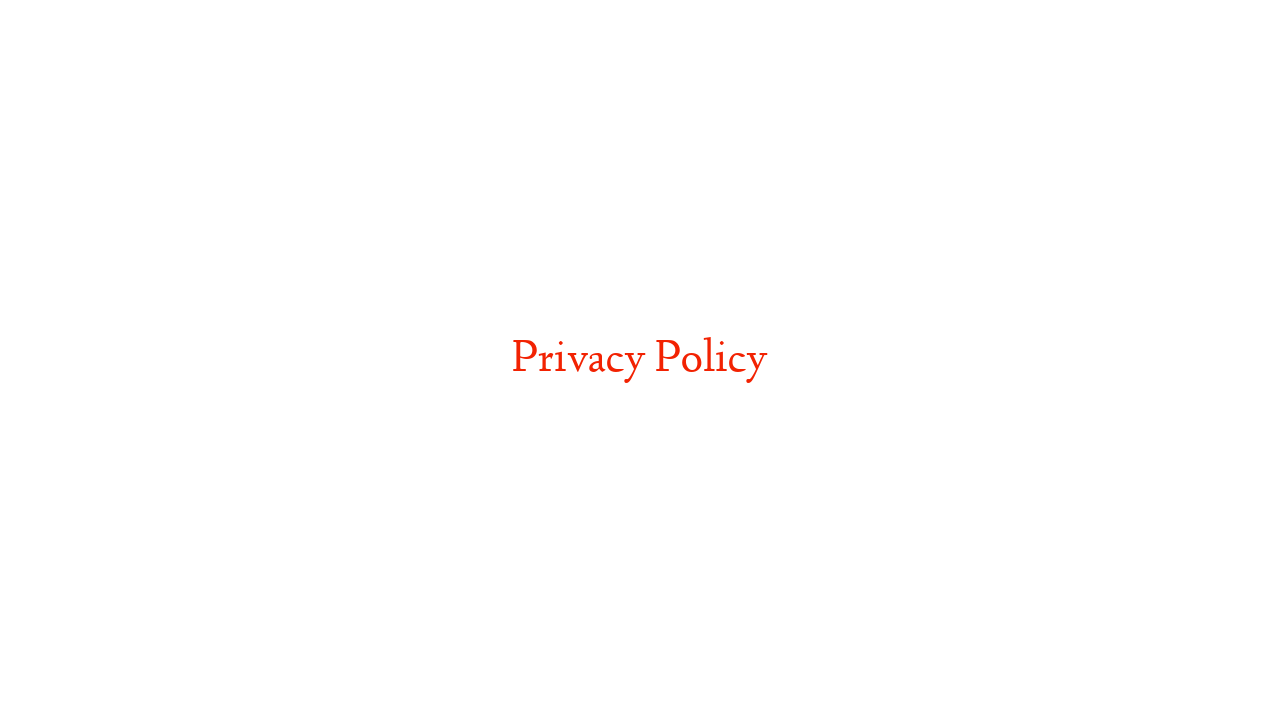 Privacy Policy